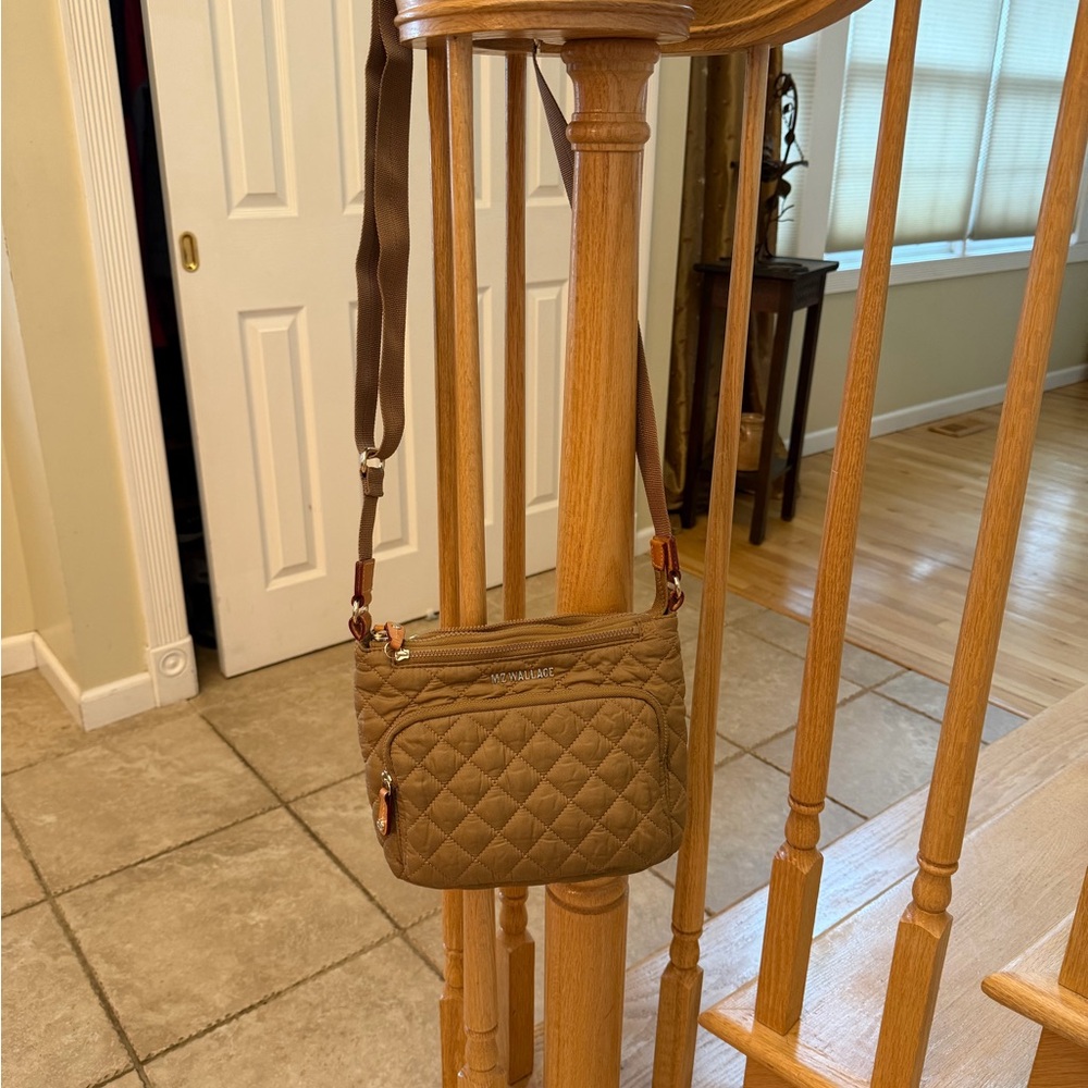 MZ Wallace Quilted Crossbody Bag in Brown